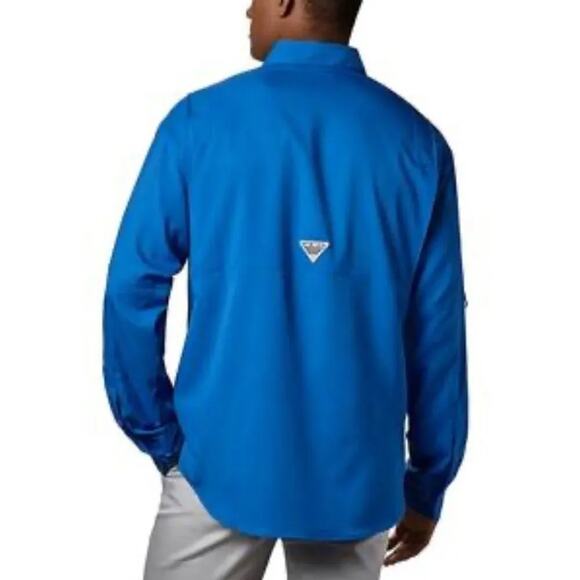 COLUMBIA PFG Tamiami II Long Sleeve Shirt in Vivid Blue, Size Small New with Tag - Picture 2 of 5